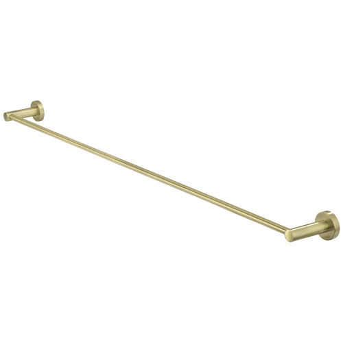 90cm Matte Black Round Single Towel Rail