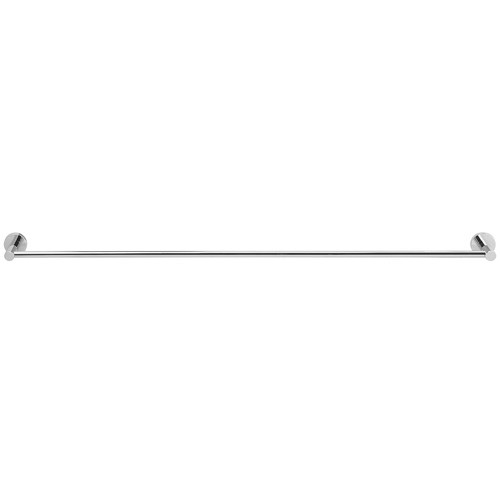 90cm Matte Black Round Single Towel Rail