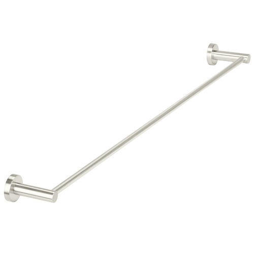 90cm Matte Black Round Single Towel Rail