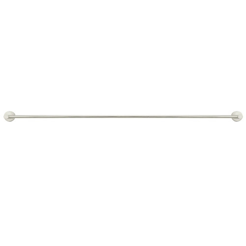 90cm Matte Black Round Single Towel Rail