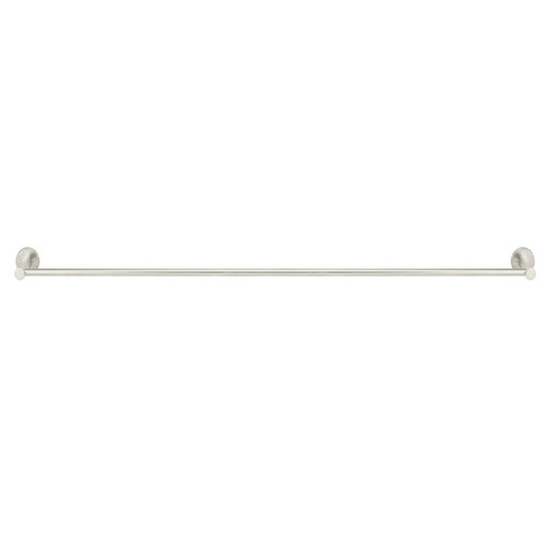 90cm Matte Black Round Single Towel Rail
