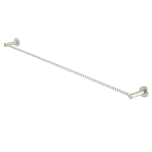 90cm Matte Black Round Single Towel Rail