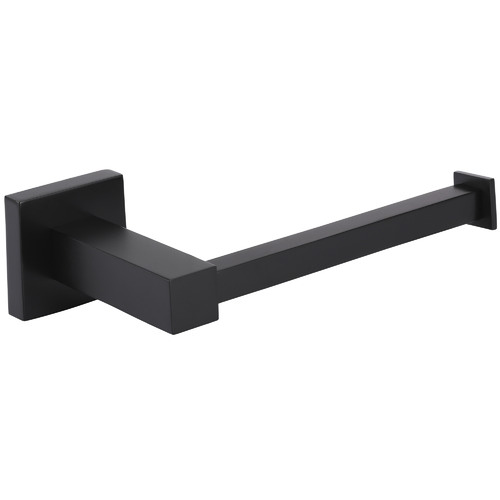 Matte Black Square Toilet Roll Holder