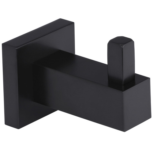 Meir Matte Black Square Robe Hook | Temple & Webster