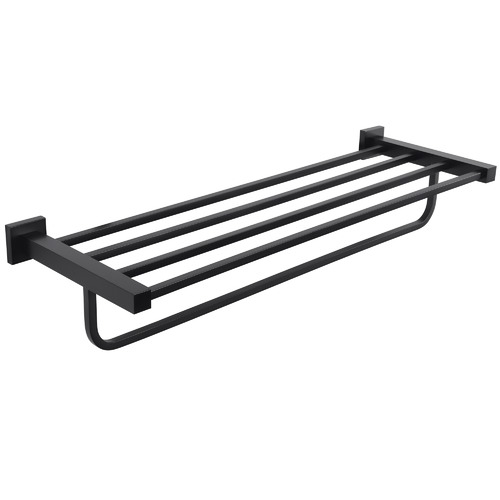 Meir Matte Black 5 Rail Towel Rack & Reviews | Temple & Webster