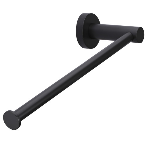 Matte Black Round Guest Towel Rail