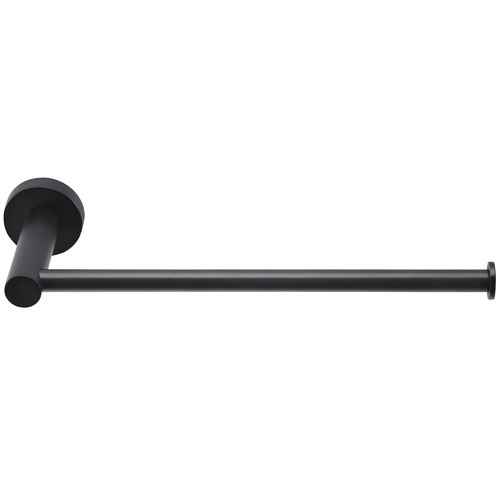 Matte Black Round Guest Towel Rail