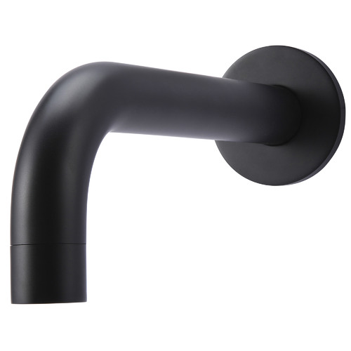 Matte Black Round Curved Wall Spout