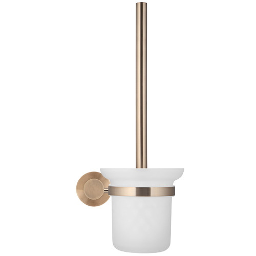 Matte Black Round Toilet Brush & Holder Set