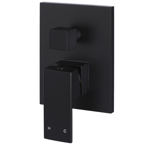 Matte Black Square Diverter Mixer