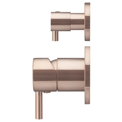 Matte Black Round Backplate Diverter Mixer
