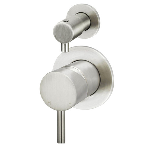 Matte Black Round Backplate Diverter Mixer