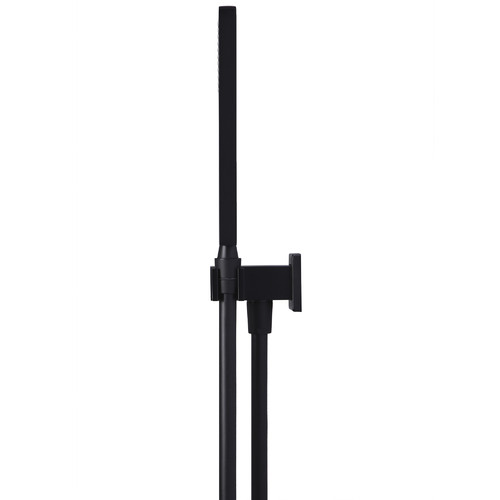 Matte Black Square Hand-Held Shower on Bracket