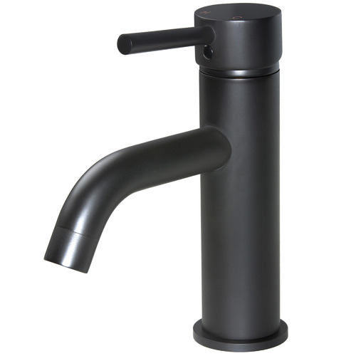 Matte Black Curved Basin Mixer