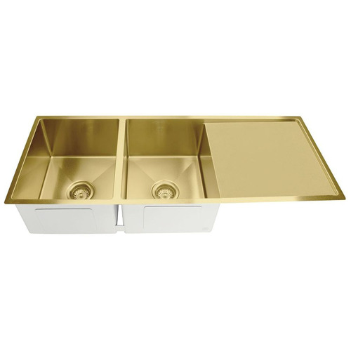 Robi Steel Double Kitchen Sink with Drainboard