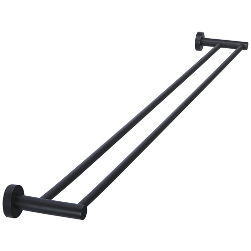 Double Bar Vertical Brass Towel Rail