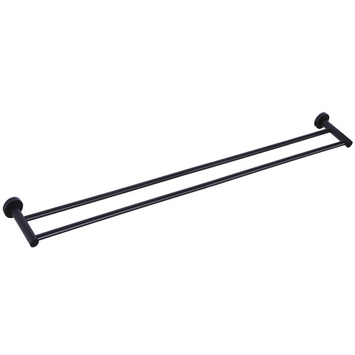 Double Bar Vertical Brass Towel Rail