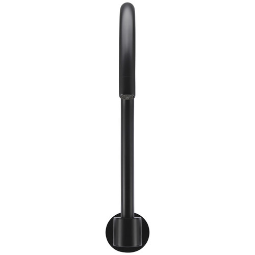 Matte Black High Rise Swivel Wall Spout