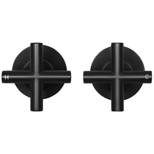 2 Piece Cross Handle Wall Top Assembly Set