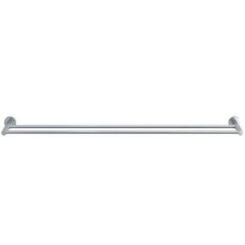 Double Bar Vertical Brass Towel Rail