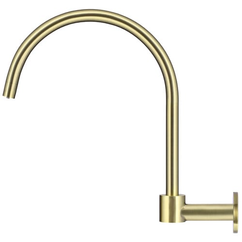 Round High-Rise Swivel Wall Spout