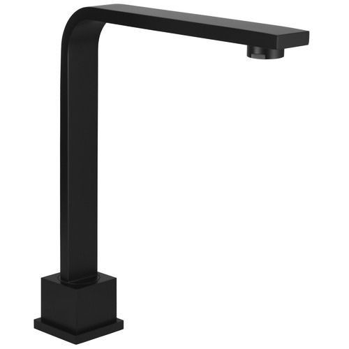 Matte Black Square High-Rise Swivel Hob Spout