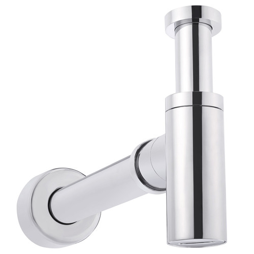 Polished Chrome Round Bottle Trap