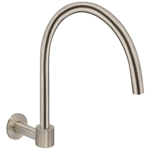 Round High-Rise Swivel Wall Spout