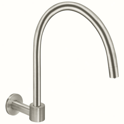 Round High-Rise Swivel Wall Spout