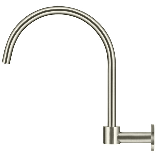Round High-Rise Swivel Wall Spout