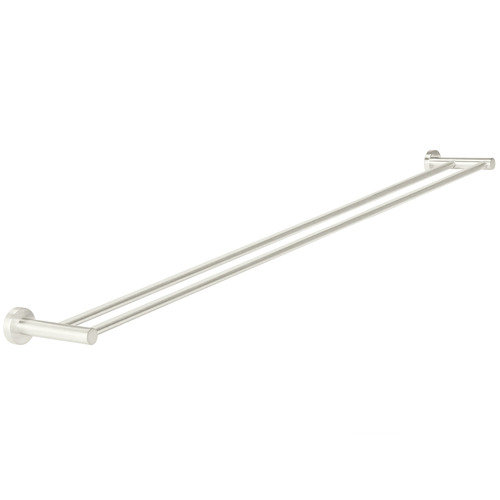 Double Bar Vertical Brass Towel Rail