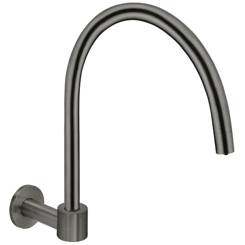 Round High-Rise Swivel Wall Spout