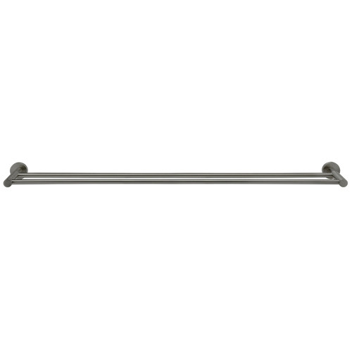 Double Bar Vertical Brass Towel Rail