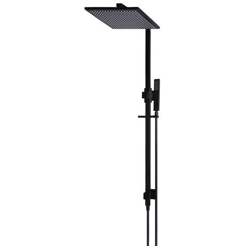 30cm Matte Black Square Shower Set