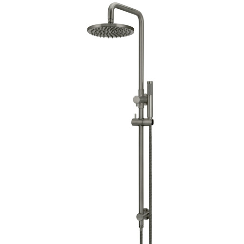 Round 20cm Brass Shower Set