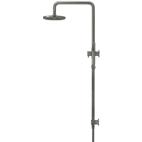 Round 20cm Brass Shower Set