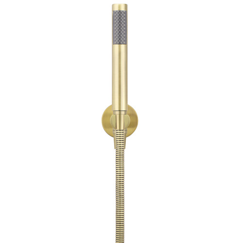 Round Brass Hand-Held Shower Head Set