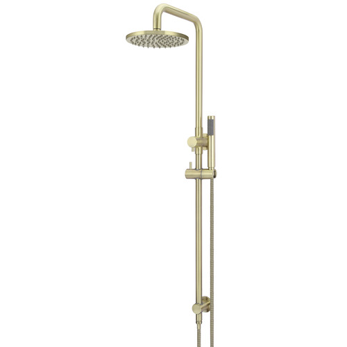 20cm Tiger Bronze Gold Round Single Function Shower Set