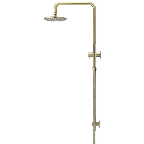 20cm Tiger Bronze Gold Round Single Function Shower Set