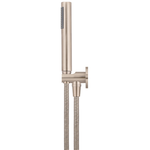 Round Brass Hand-Held Shower Head Set
