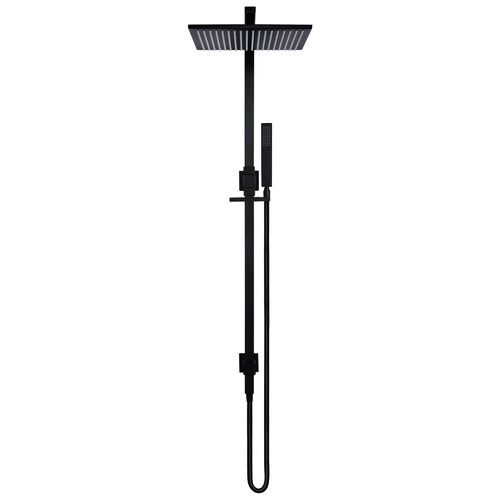 30cm Matte Black Square Shower Set