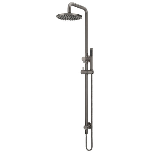 5 Piece Round 20cm Brass Shower Set