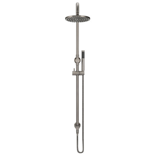 5 Piece Round 20cm Brass Shower Set