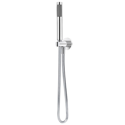 Polished Chrome Round Hand-Held Shower on Bracket