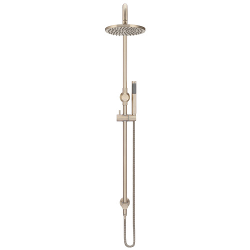 20cm Champagne Round Single Function Shower Set