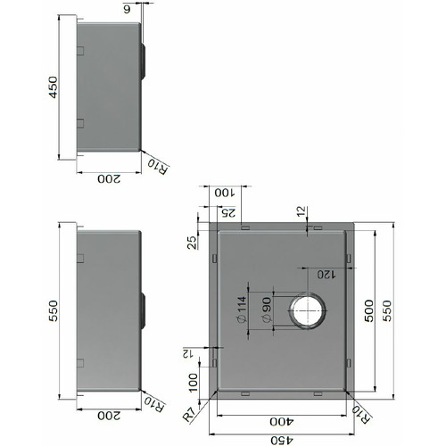 Rectangular Stainless Steel Kitchen Sink