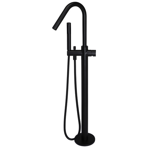 Freestanding Floor Mounted Bath Mixer with Hand-Held Shower