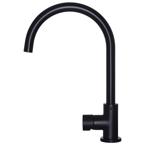 Round Gooseneck Brass Sink Mixer