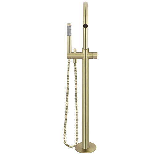 Freestanding Floor Mounted Bath Mixer with Hand-Held Shower
