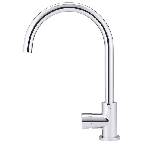 Round Gooseneck Brass Sink Mixer